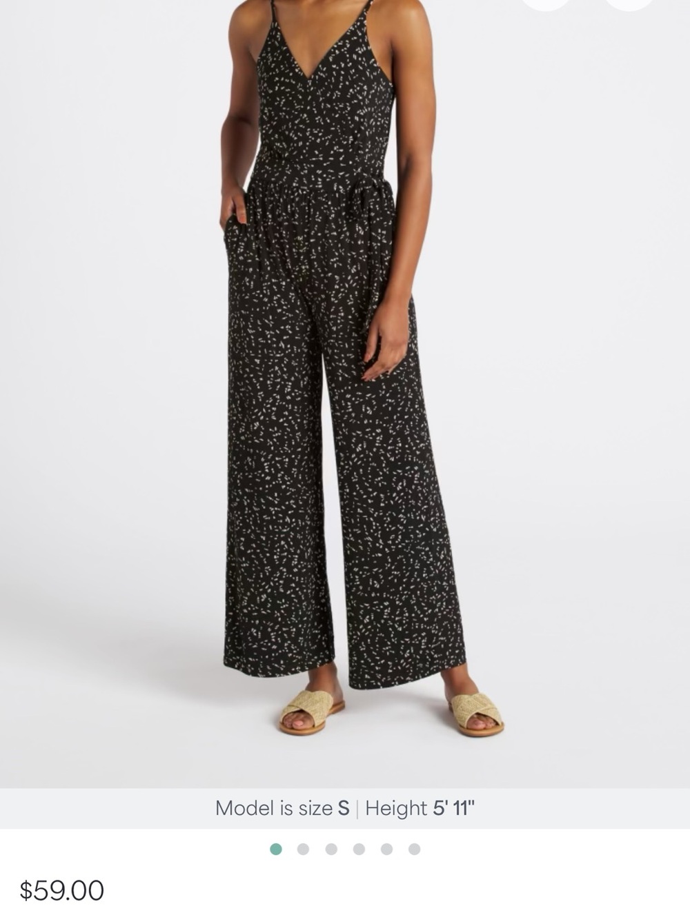 Kaileigh Black Floral Wide-Leg Jumpsuit